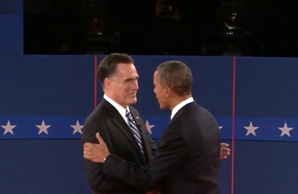Barack Obama und Mitt Romney beim 2. TV-Duell, über dts Nachrichtenagentur