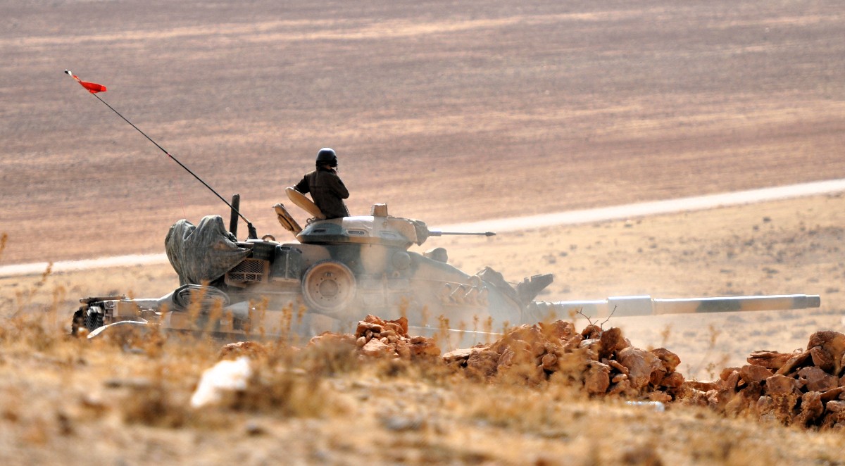 Türkische Armee an der Grenze Syrien, 2014 