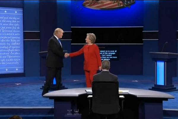 TV-Duell Clinton vs. Trump am 26.09.2016, über dts Nachrichtenagentur