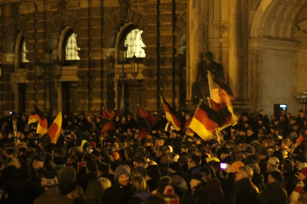 Pegida-Demo am 22.12.2014, über dts Nachrichtenagentur