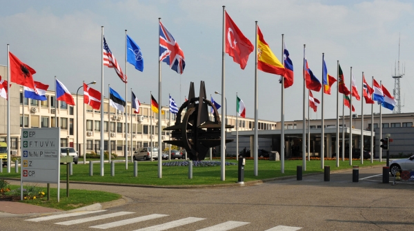 NATO-Hauptquartier, NATO,  Text: dts Nachrichtenagentur