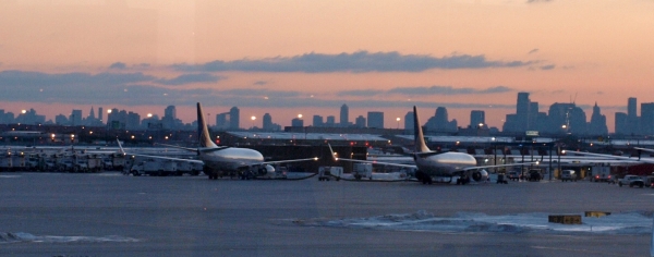 Flugzeuge am Flughafen Newark bei New York, dts Nachrichtenagentur