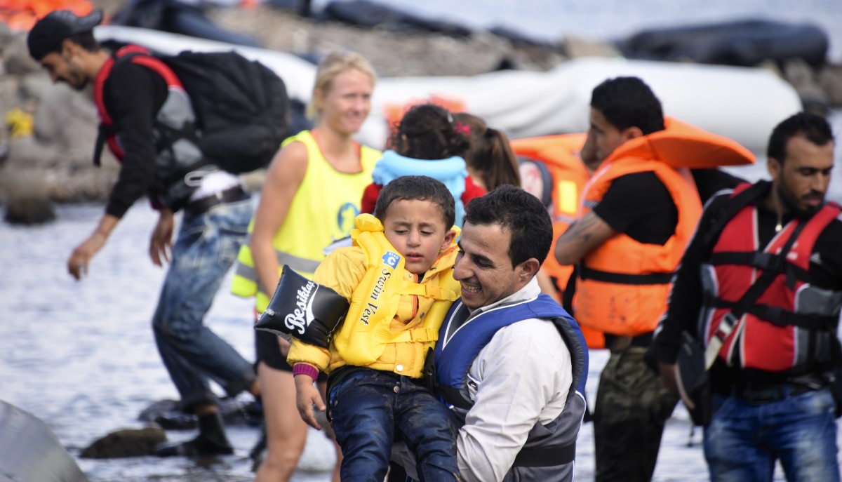 Lesbos - Flüchtlinge erreichen Europa