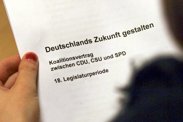 Koalitionsvertrag, über dts Nachrichtenagentur