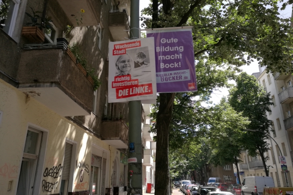 Plakate zur Abgeordnetenhauswahl in Berlin 2016, über dts Nachrichtenagentur