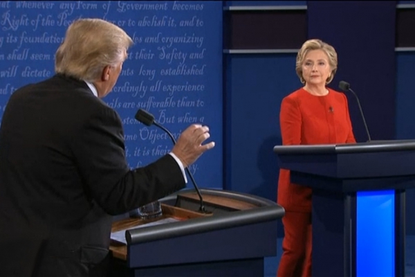 TV-Duell Clinton vs. Trump am 26.09.2016, über dts Nachrichtenagentur