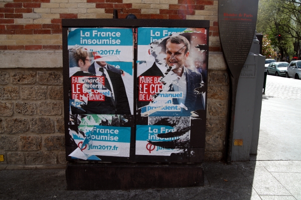 Wahlplakate in Frankreich 2017, über dts Nachrichtenagentur