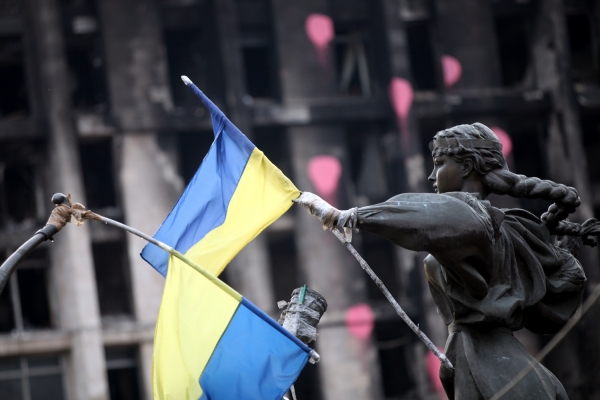 Ukrainische Flagge, über dts Nachrichtenagentur