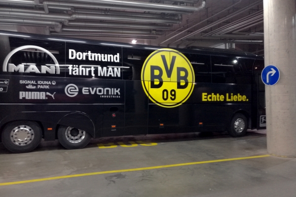 Bus von Borussia Dortmund, über dts Nachrichtenagentur