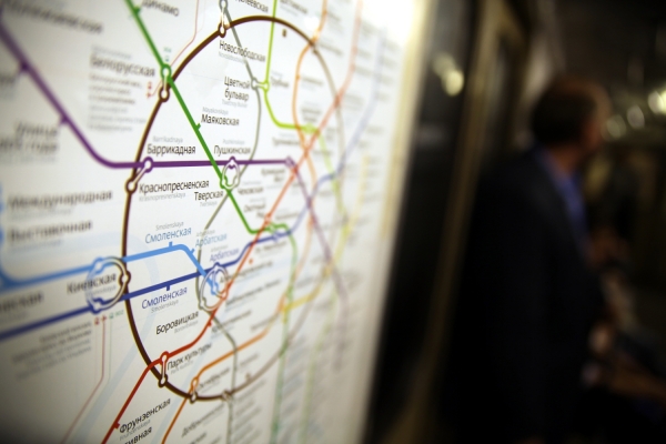 Netzplan in der Metro von Moskau, über dts Nachrichtenagentur