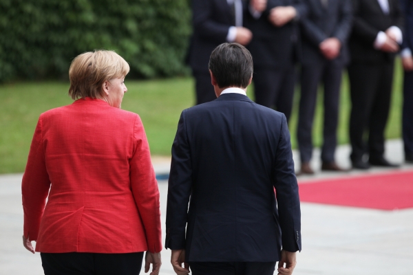 Angela Merkel und Giuseppe Conte, über dts Nachrichtenagentur