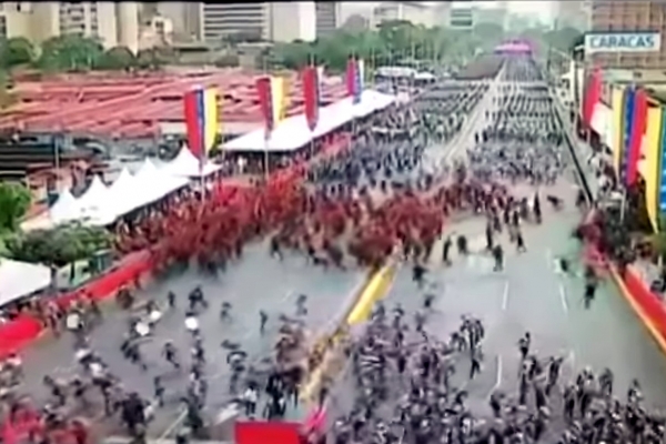 Venezolanisches Fernsehen zeigt Maduro-Rede am 4.8.2018, über dts Nachrichtenagentur