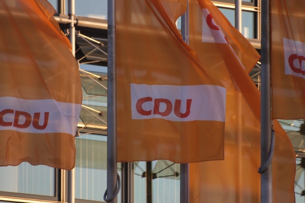 CDU-Flaggen, über dts Nachrichtenagentur