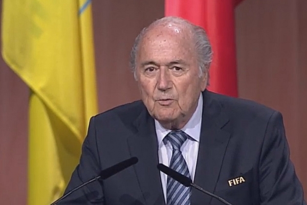 Sepp Blatter auf Fifa-Kongress 2015, über dts Nachrichtenagentur