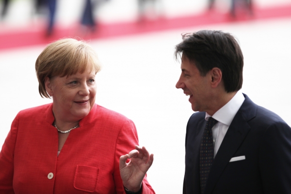 Angela Merkel und Giuseppe Conte, über dts Nachrichtenagentur