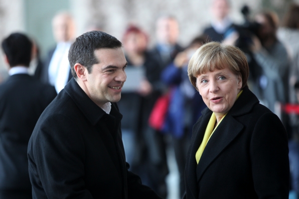 Alexis Tsipras und Angela Merkel, über dts Nachrichtenagentur