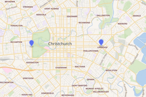 Terrortatorte in Christchurch am 15.03.2019, Openstreetmap, über dts Nachrichtenagentur