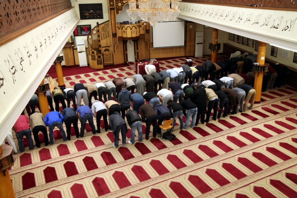 Gläubige Muslime beim Gebet in einer Berliner Moschee, über dts Nachrichtenagentur