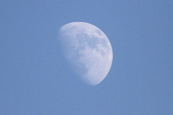 Mond, Mond bei Tageslicht, blauer Himmel, über dts Nachrichtenagentur