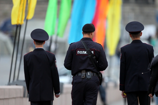 Polizisten in Russland, über dts Nachrichtenagentur
