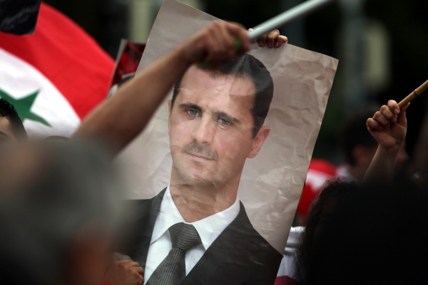 Bild von Baschar al-Assad auf einer Syrien-Demonstration, über dts Nachrichtenagentur