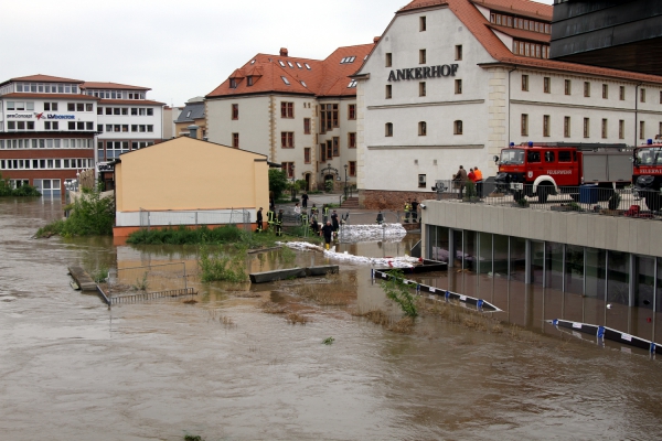 Hochwasser 2013 in Halle (Saale) (Sachsen-Anhalt), über dts Nachrichtenagentur