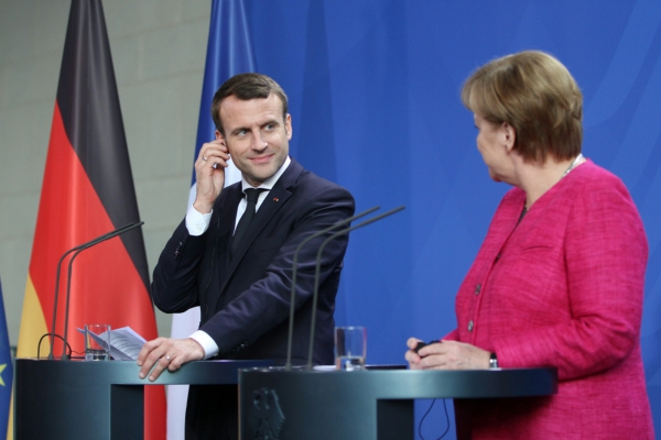 Emmanuel Macron und Angela Merkel am 15.05.2017, über dts Nachrichtenagentur