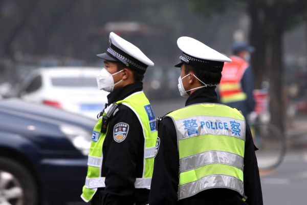 Foto: Polizisten in China, über dts Nachrichtenagentur