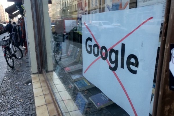 Foto: Protest gegen Google, über dts Nachrichtenagentur