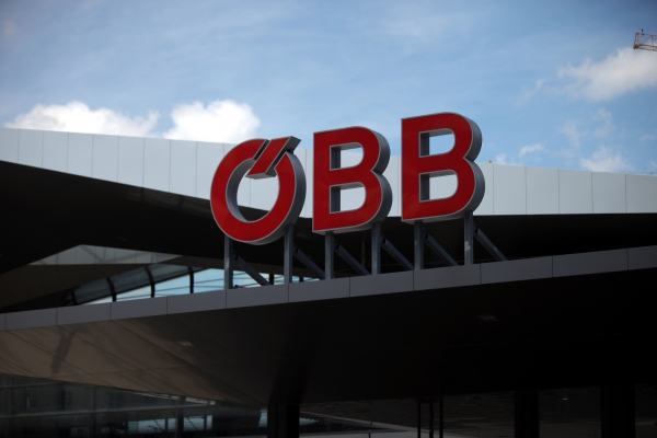ÖBB-Logo am Wiener Hauptbahnhof, über dts Nachrichtenagentur