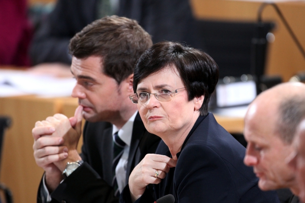 Mike Mohring und Christine Lieberknecht am 05.12.2014 im Erfurter Landtag, über dts Nachrichtenagentur