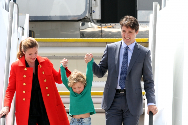 Justin Trudeau mit Ehefrau Sophie Gregoire, über dts Nachrichtenagentur