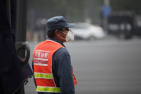 Foto: Verkehrspolizist in China, über dts Nachrichtenagentur