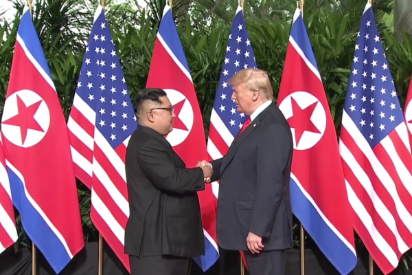 Kim und Trump am 12.06.2018, über dts Nachrichtenagentur