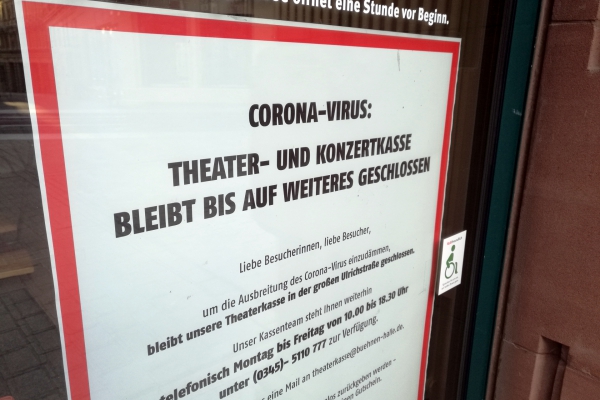 Foto: Wegen Corona geschlossene Theaterkasse, über dts Nachrichtenagentur